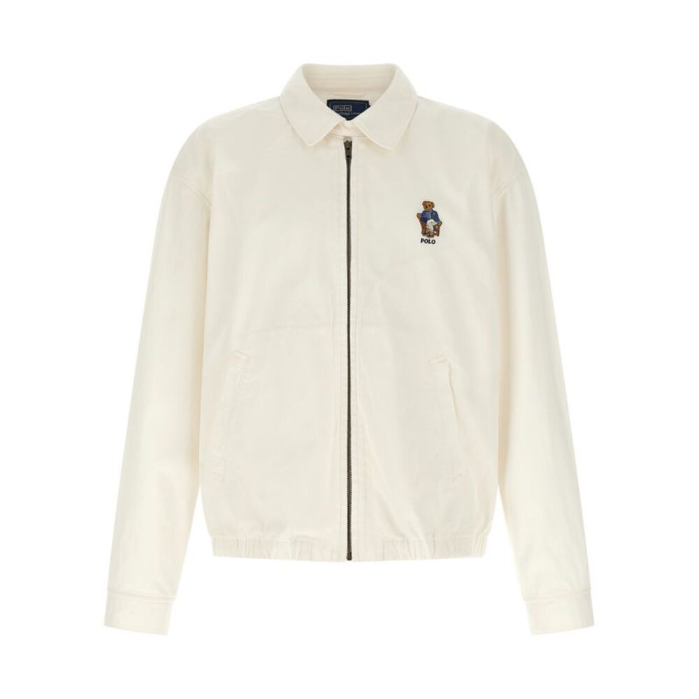 Polo Ralph Lauren White Cotton Full-Length Men's Jacket
